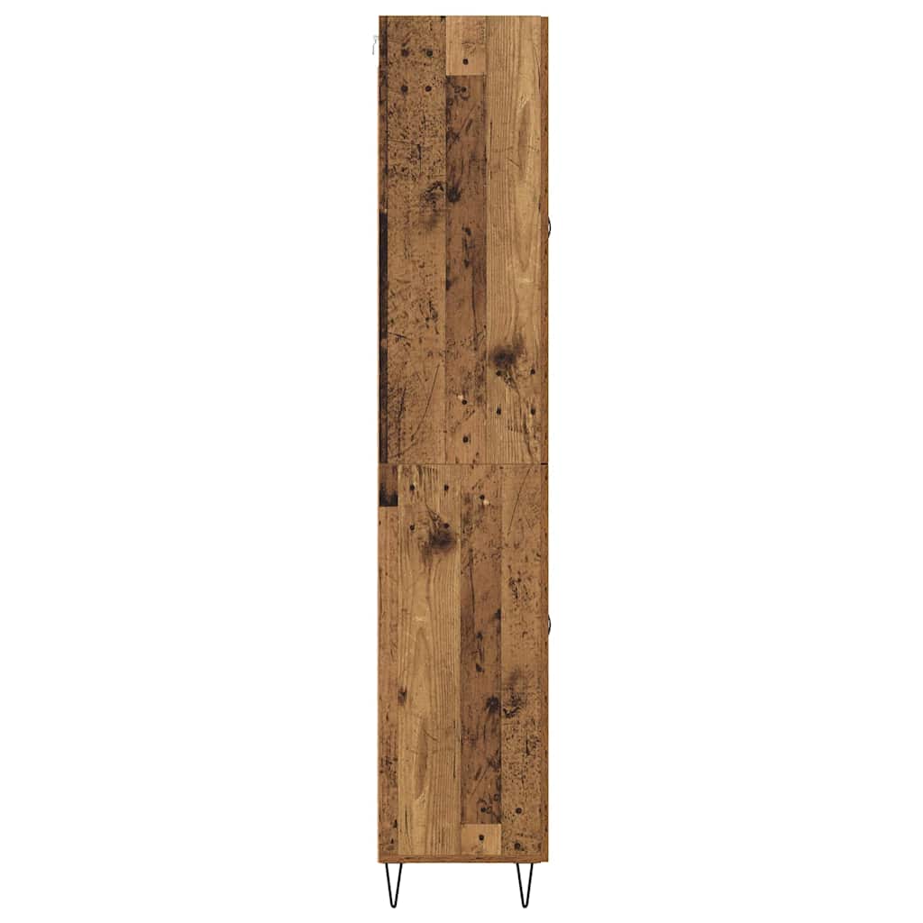 Highboard s ladicama 2 pcs Staro drvo Konstruirano drvo