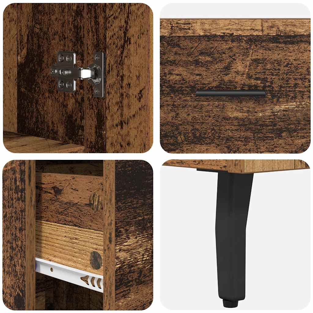 Highboard 2 kom. Staro drvo 69,5 x 34 x 180 cm