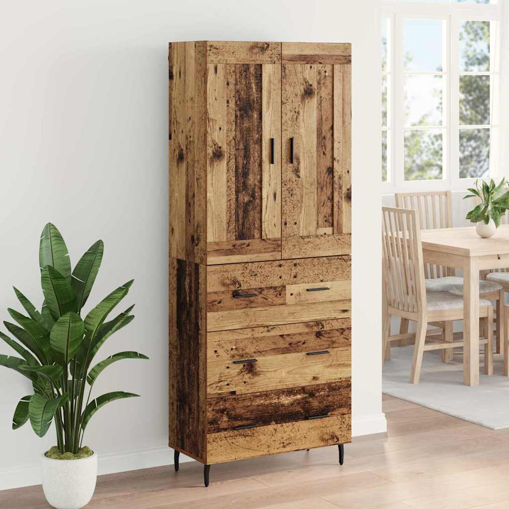 Highboard 2 kom. Staro drvo 69,5 x 34 x 180 cm