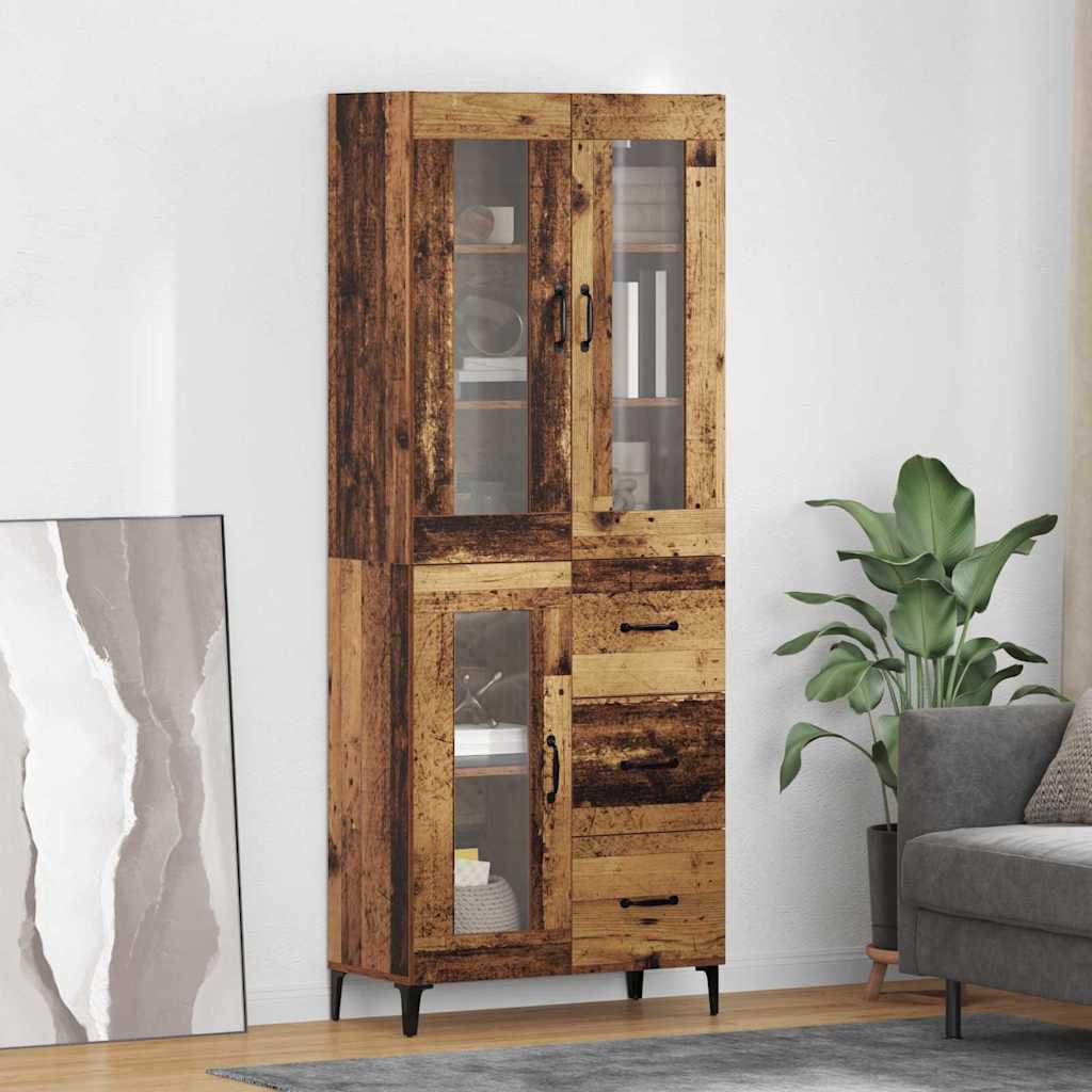 Highboard Staro drvo 69,5 x 34 x 180 cm Konstruirano drvo