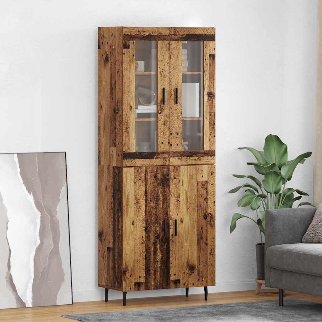 Highboard 2 kom. Staro drvo 69,5 x 34 x 180 cm