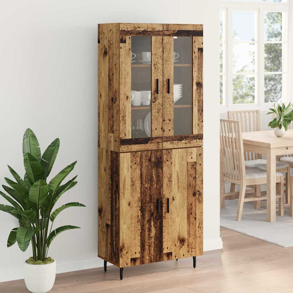 Highboard 2 kom. Staro drvo 69,5 x 34 x 180 cm