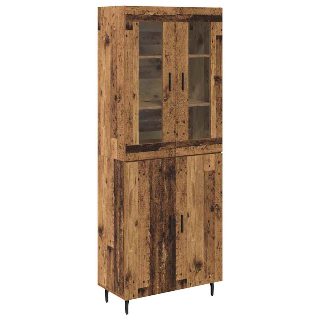Highboard 2 kom. Staro drvo 69,5 x 34 x 180 cm