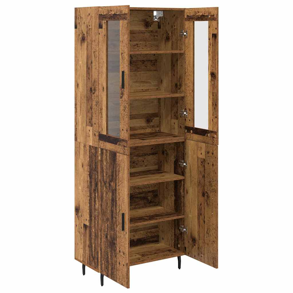 Highboard 2 kom. Staro drvo 69,5 x 34 x 180 cm