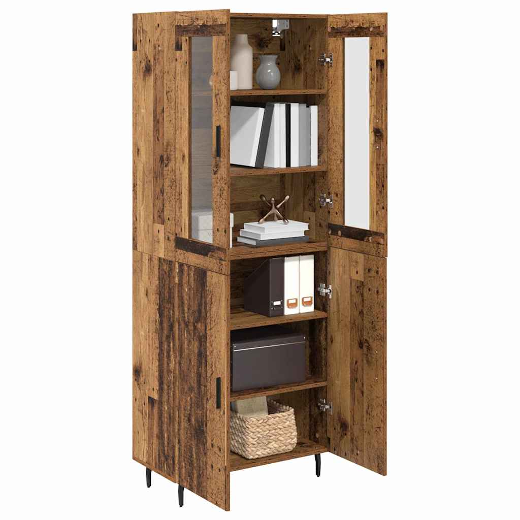 Highboard 2 kom. Staro drvo 69,5 x 34 x 180 cm