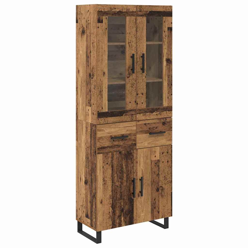 Highboard 2 kom. Staro drvo 69,5 x 34 x 180 cm