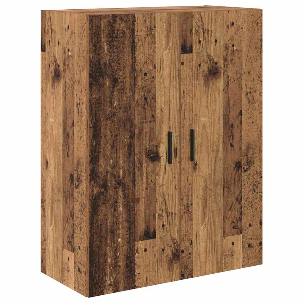 Highboard s ladicama 2 pcs Staro drvo Inženjerska drva i staklo