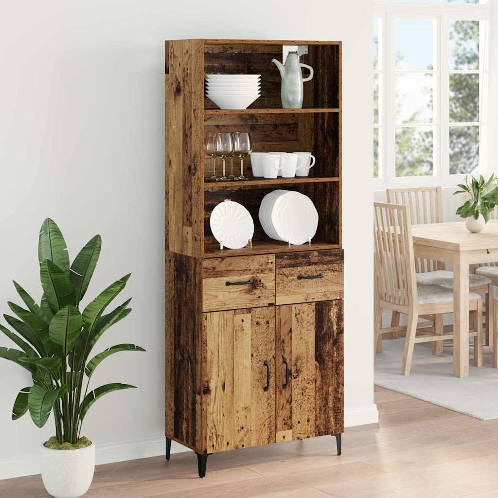 Highboard Staro drvo 69,5 x 34 x 180 cm Konstruirano drvo
