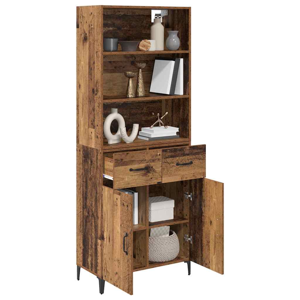 Highboard Staro drvo 69,5 x 34 x 180 cm Konstruirano drvo