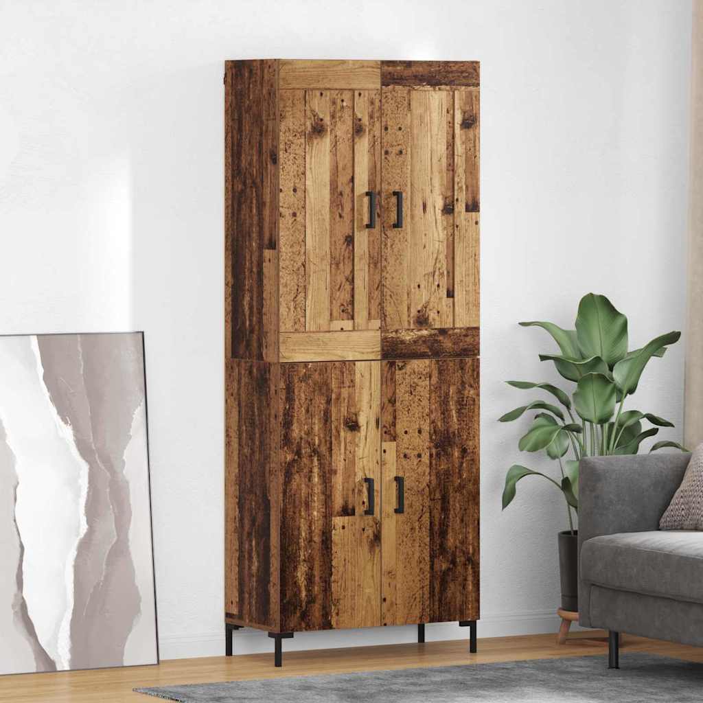 Highboard 2 kom. Staro drvo 69,5 x 34 x 180 cm