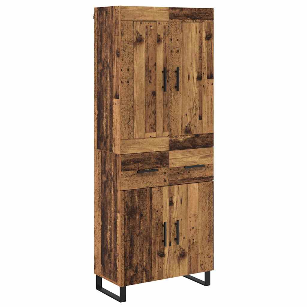 Highboard 2 kom. Staro drvo 69,5 x 34 x 180 cm