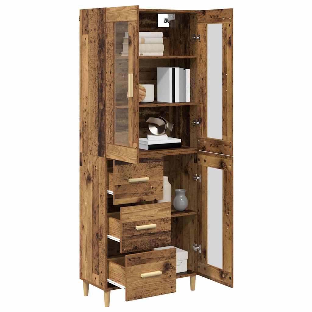 Highboard Staro drvo 69,5 x 34 x 180 cm Konstruirano drvo