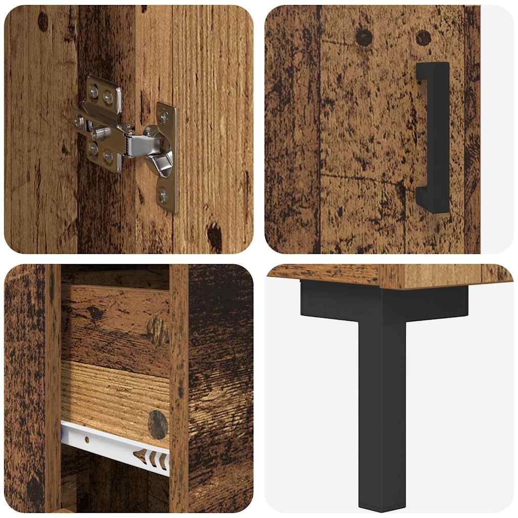 Highboard 2 kom. Staro drvo 69,5 x 34 x 180 cm