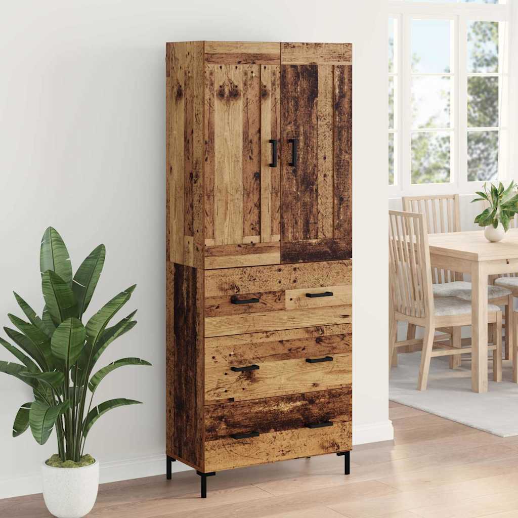 Highboard 2 kom. Staro drvo 69,5 x 34 x 180 cm