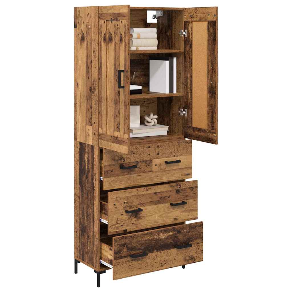 Highboard 2 kom. Staro drvo 69,5 x 34 x 180 cm