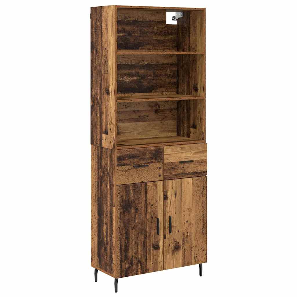 Highboard s ladicama Staro drvo 69,5 x 34 x 180 cm