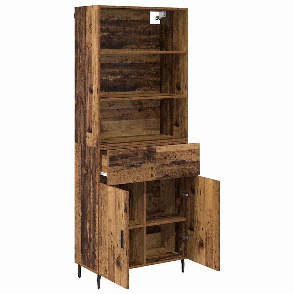 Highboard s ladicama Staro drvo 69,5 x 34 x 180 cm
