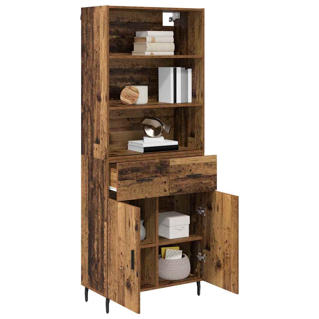 Highboard s ladicama Staro drvo 69,5 x 34 x 180 cm