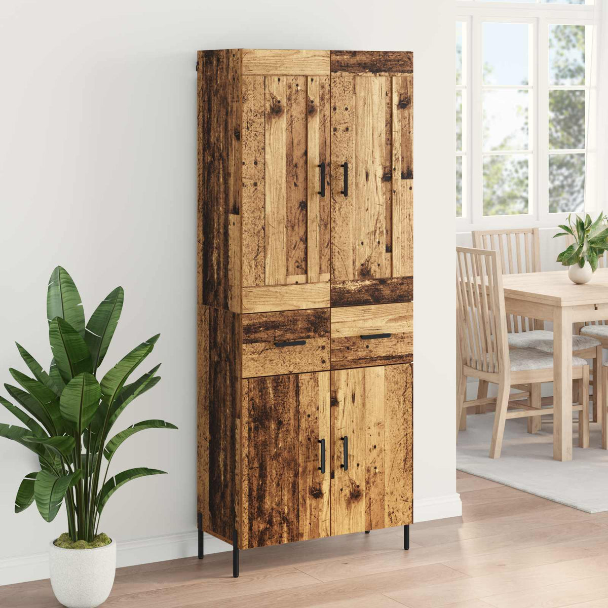Highboard 2 kom. Staro drvo 69,5 x 34 x 180 cm