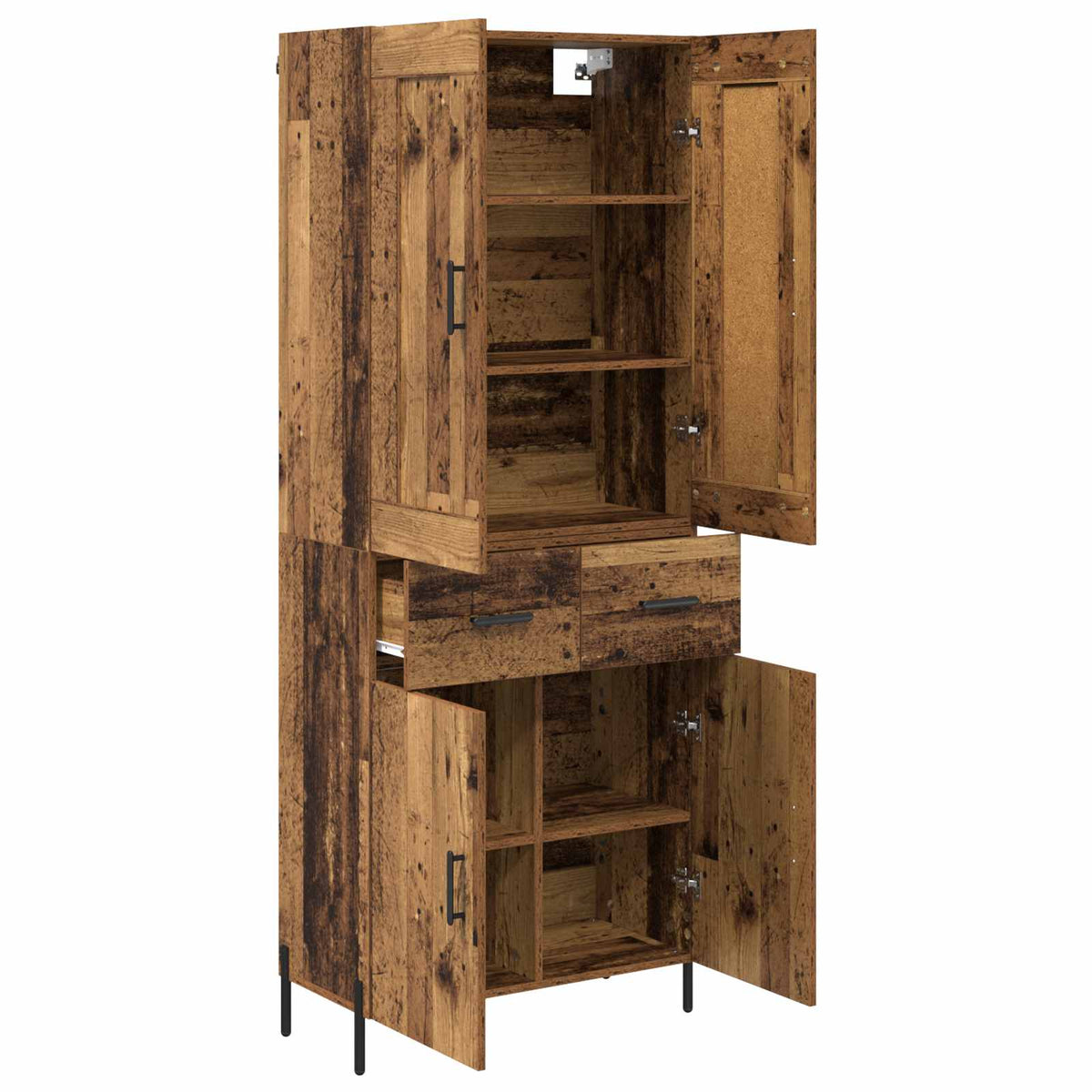 Highboard 2 kom. Staro drvo 69,5 x 34 x 180 cm