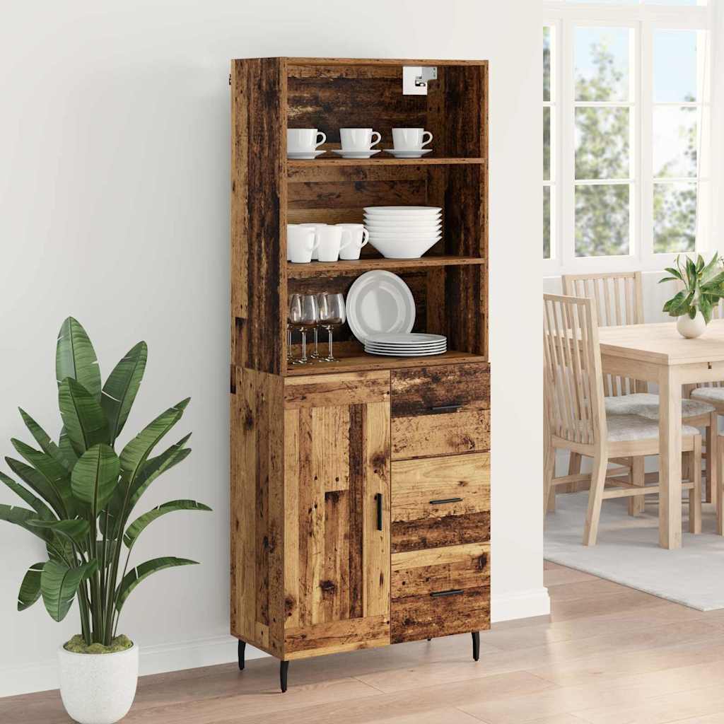 Highboard s ladicama Staro drvo 69,5 x 34 x 180 cm