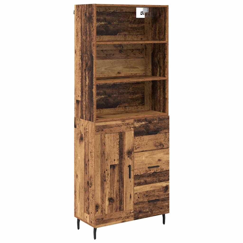 Highboard s ladicama Staro drvo 69,5 x 34 x 180 cm