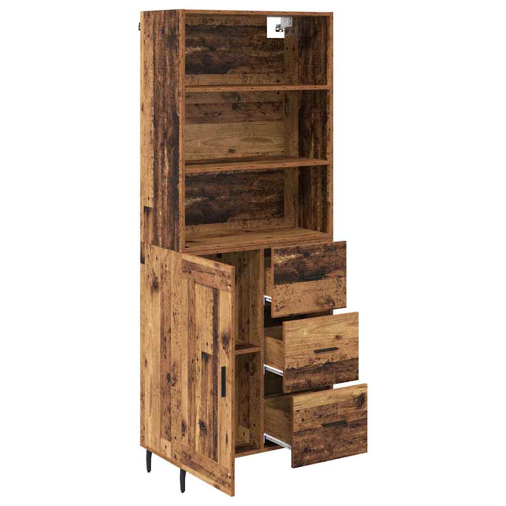 Highboard s ladicama Staro drvo 69,5 x 34 x 180 cm