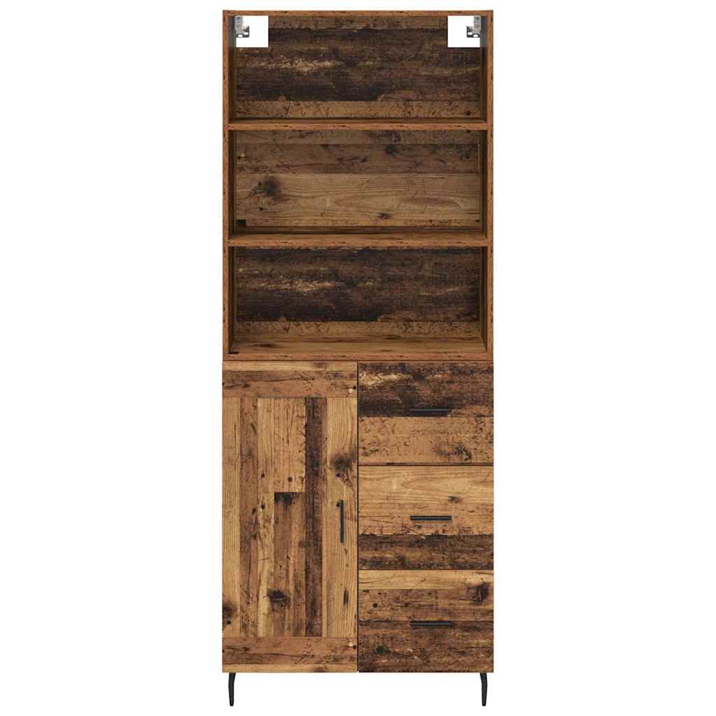 Highboard s ladicama Staro drvo 69,5 x 34 x 180 cm