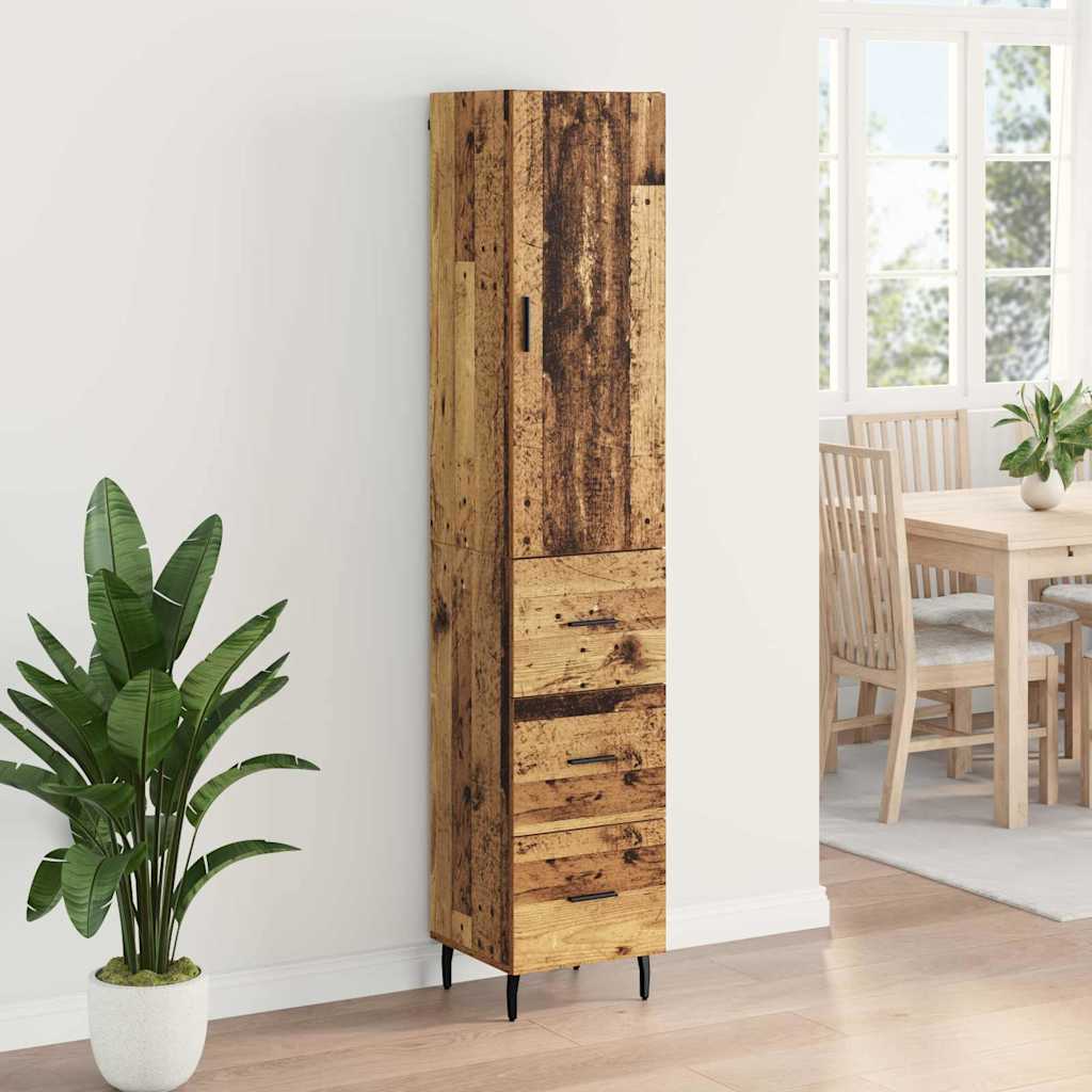 Highboard Staro drvo 34,5 x 34 x 180 cm Konstruirano drvo