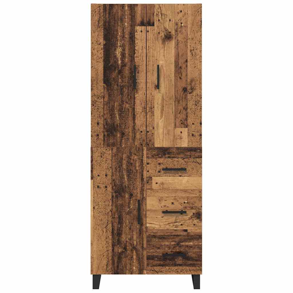 Highboard s ladicama 2 pcs Staro drvo 69,5 x 34 x 180 cm