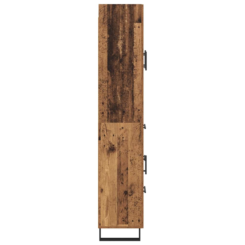 Highboard s ladicama 2 pcs Staro drvo 69,5 x 34 x 180 cm