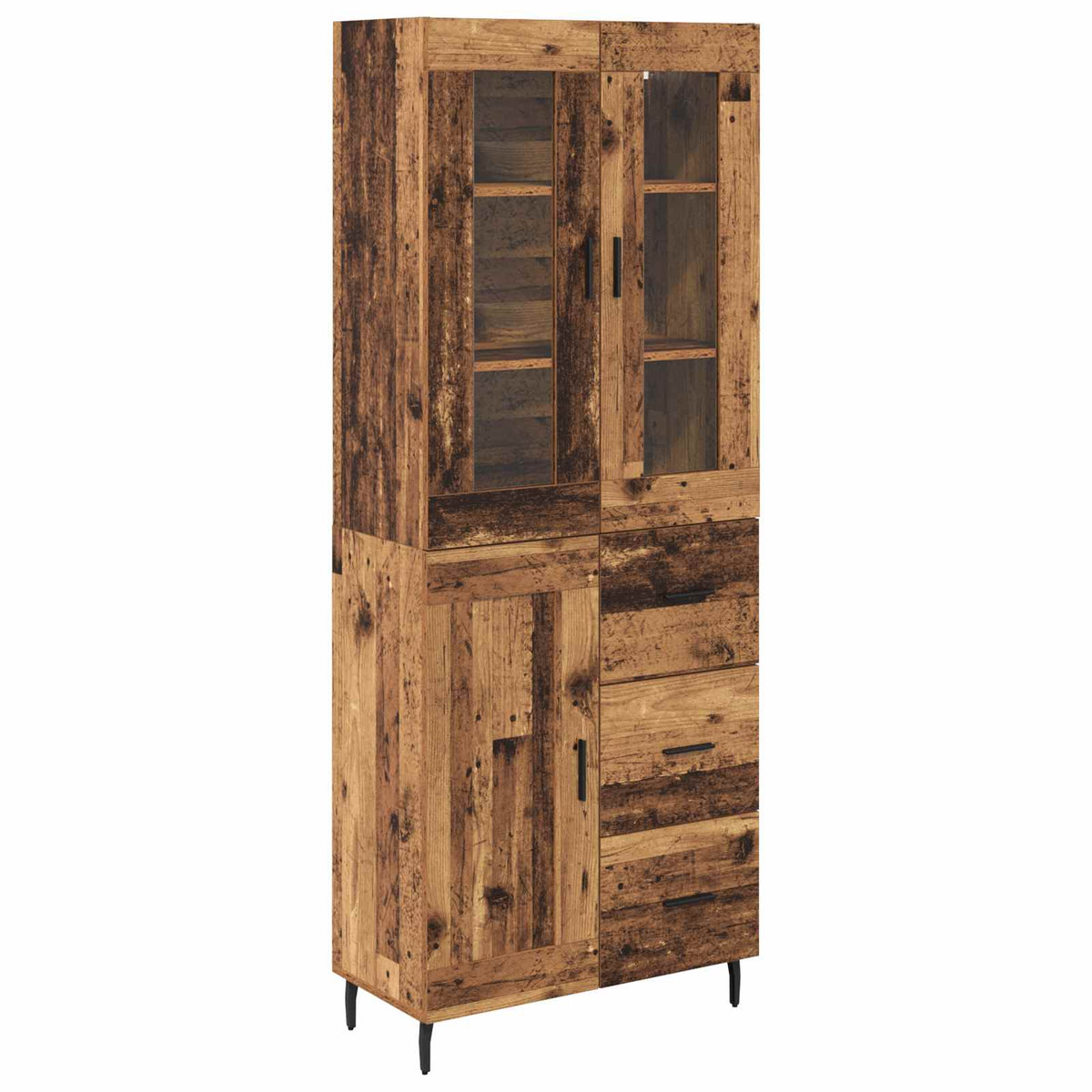 Highboard 2 kom. Staro drvo 69,5 x 34 x 180 cm
