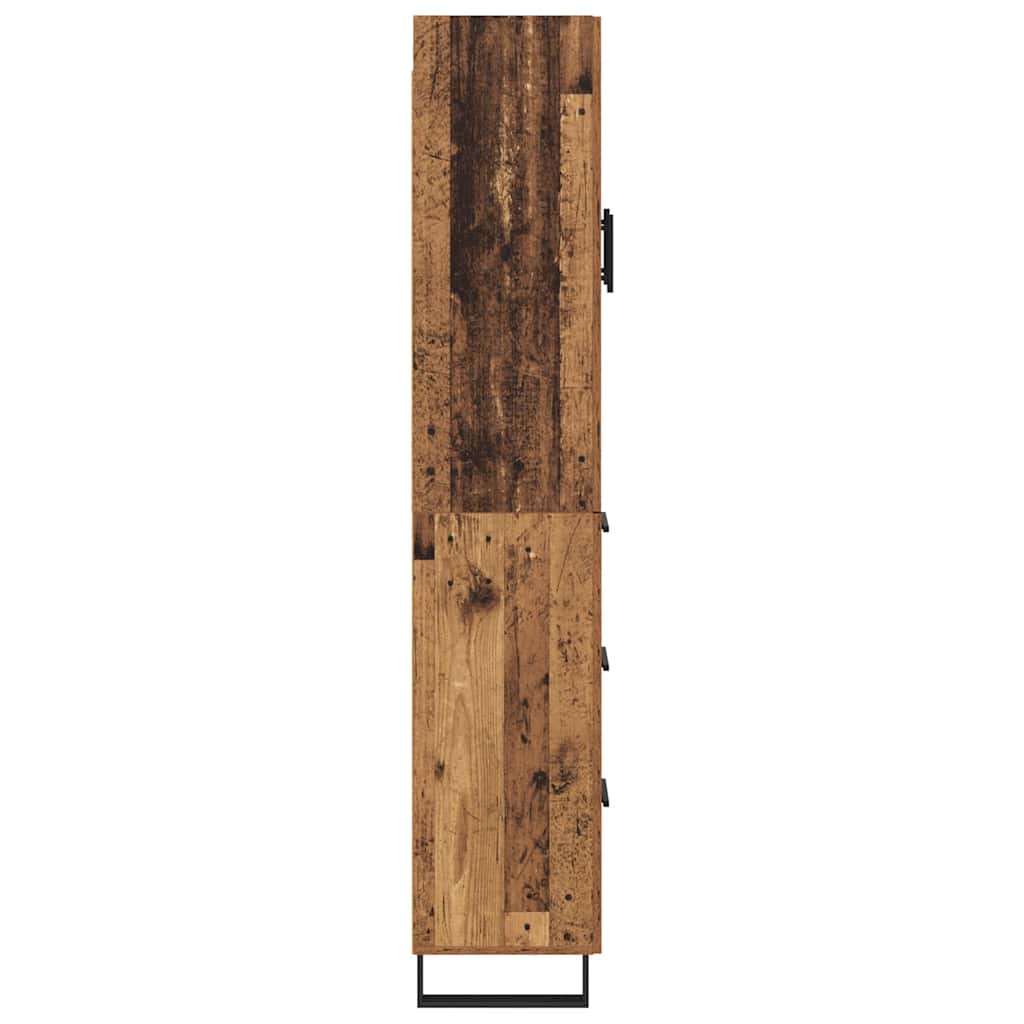 Highboard s ladicama 2 pcs Staro drvo 69,5 x 34 x 180 cm