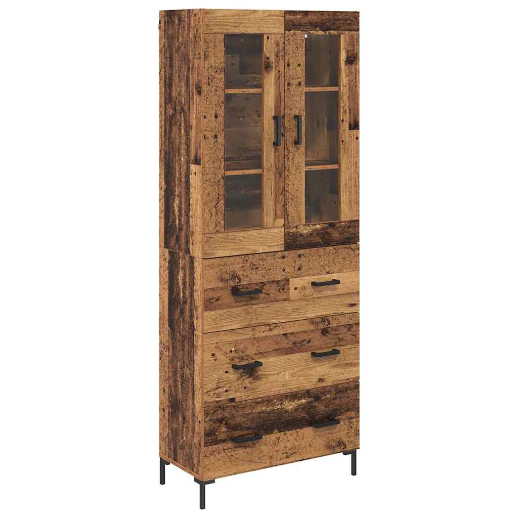 Highboard 2 kom. Staro drvo 69,5 x 34 x 180 cm