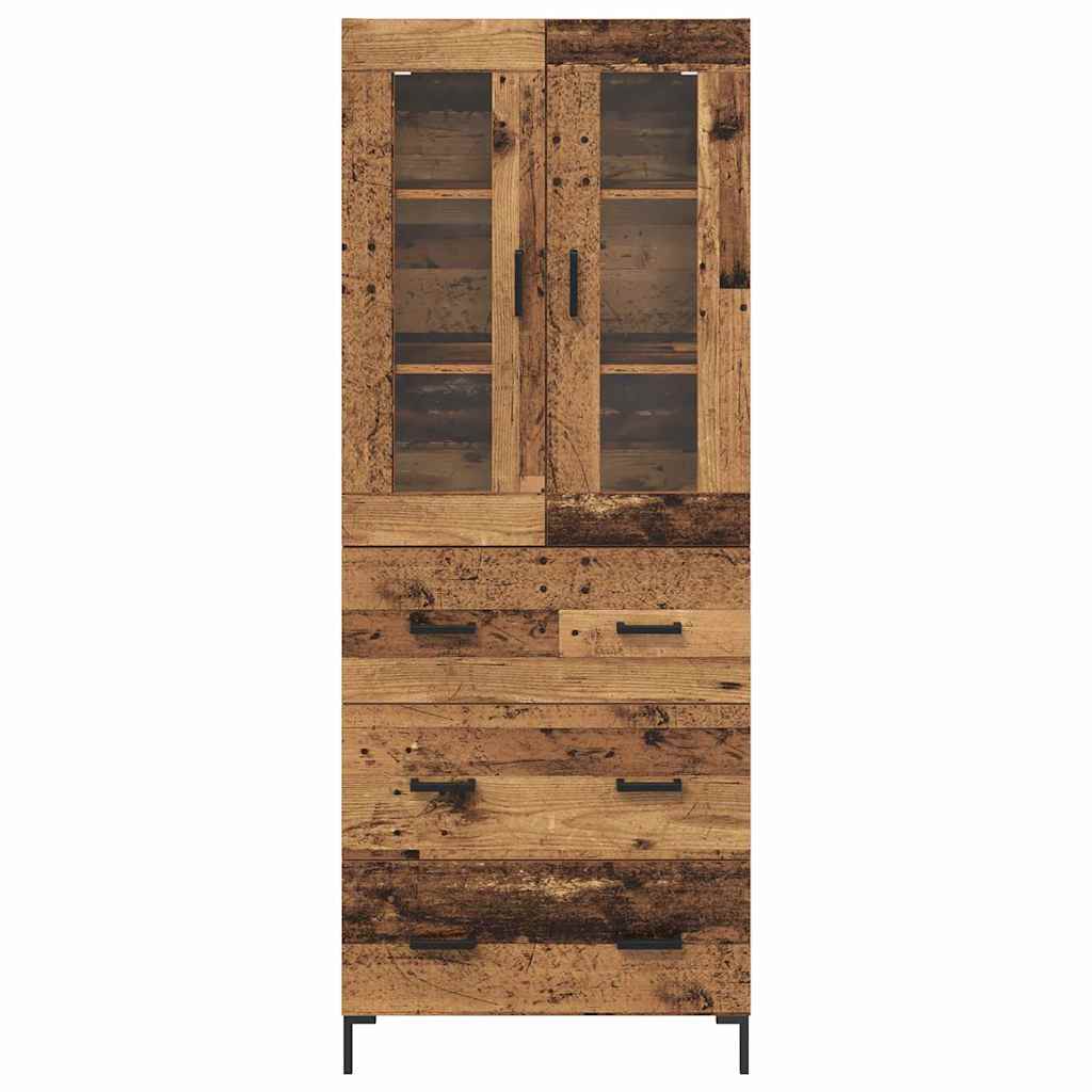 Highboard 2 kom. Staro drvo 69,5 x 34 x 180 cm