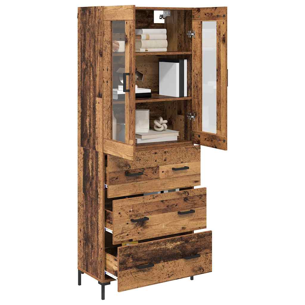 Highboard 2 kom. Staro drvo 69,5 x 34 x 180 cm