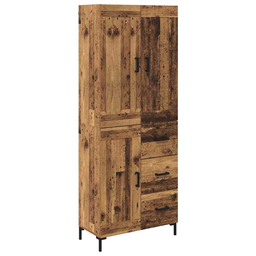 Highboard 2 kom. Staro drvo 69,5 x 34 x 180 cm
