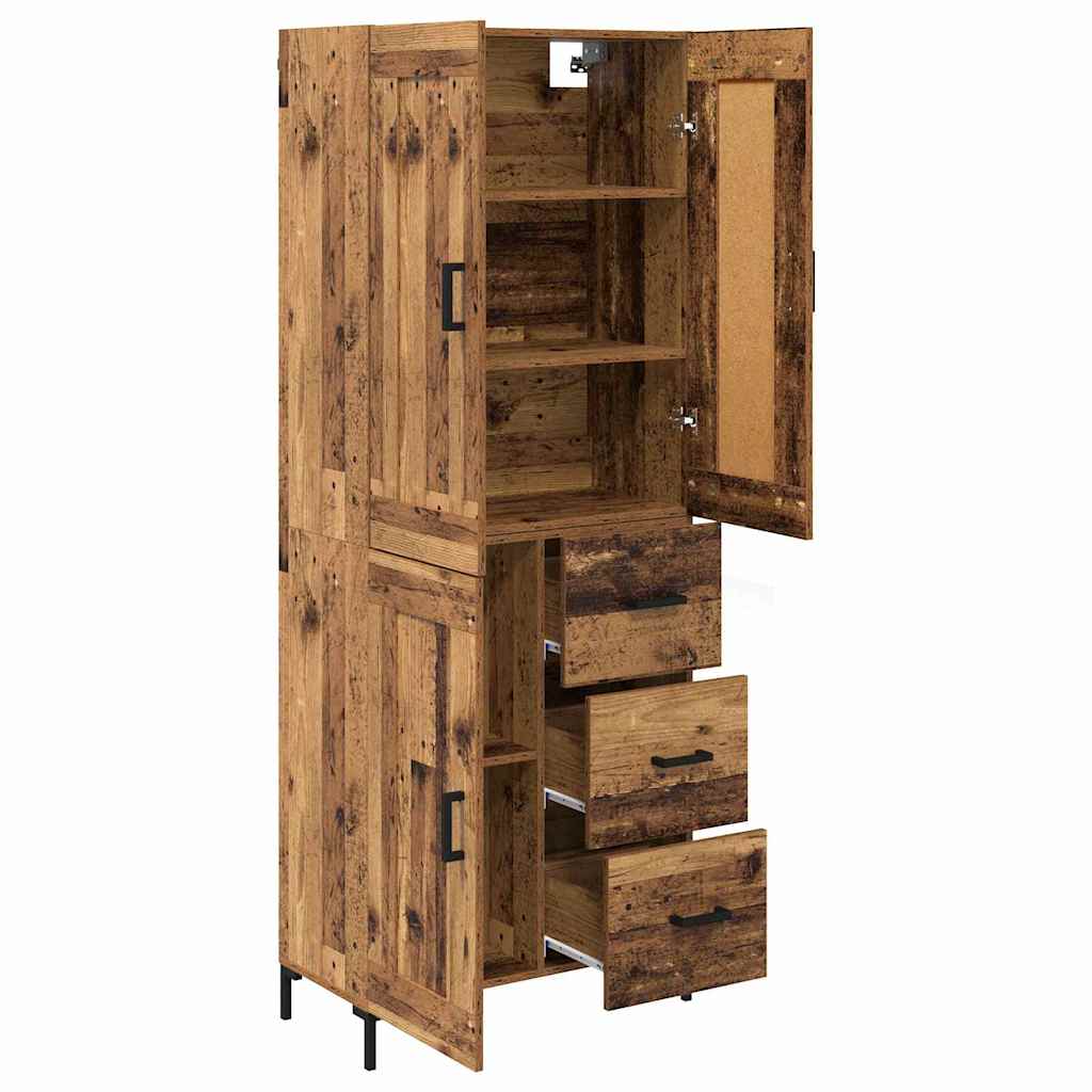 Highboard 2 kom. Staro drvo 69,5 x 34 x 180 cm