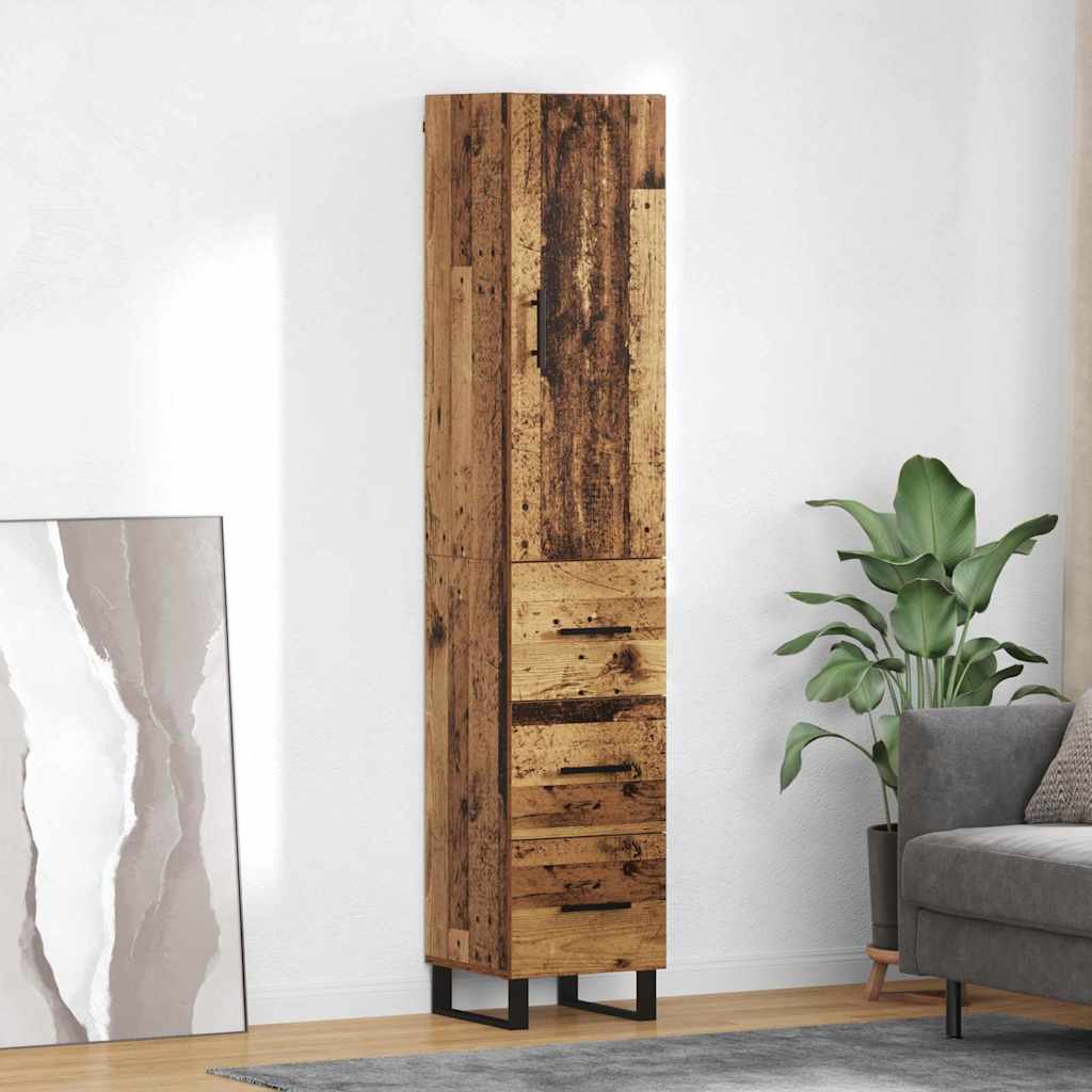 Highboard Staro drvo 34,5 x 34 x 180 cm Konstruirano drvo