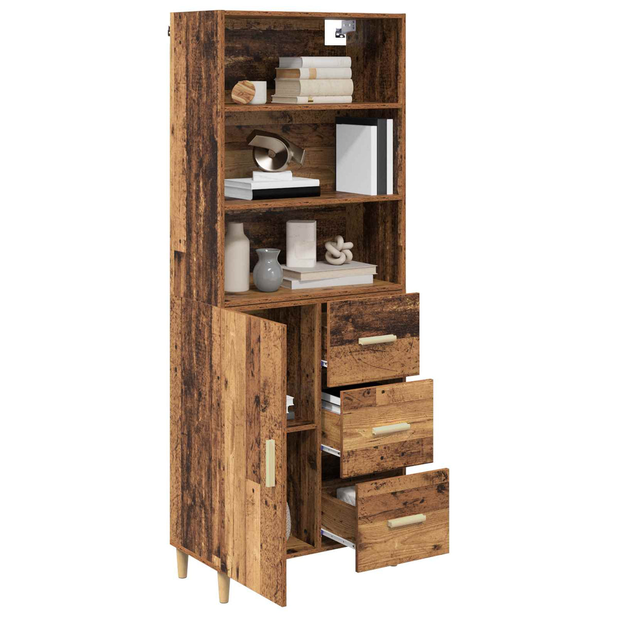 Highboard Staro drvo 69,5 x 32,5 x 180 cm Konstruirano drvo