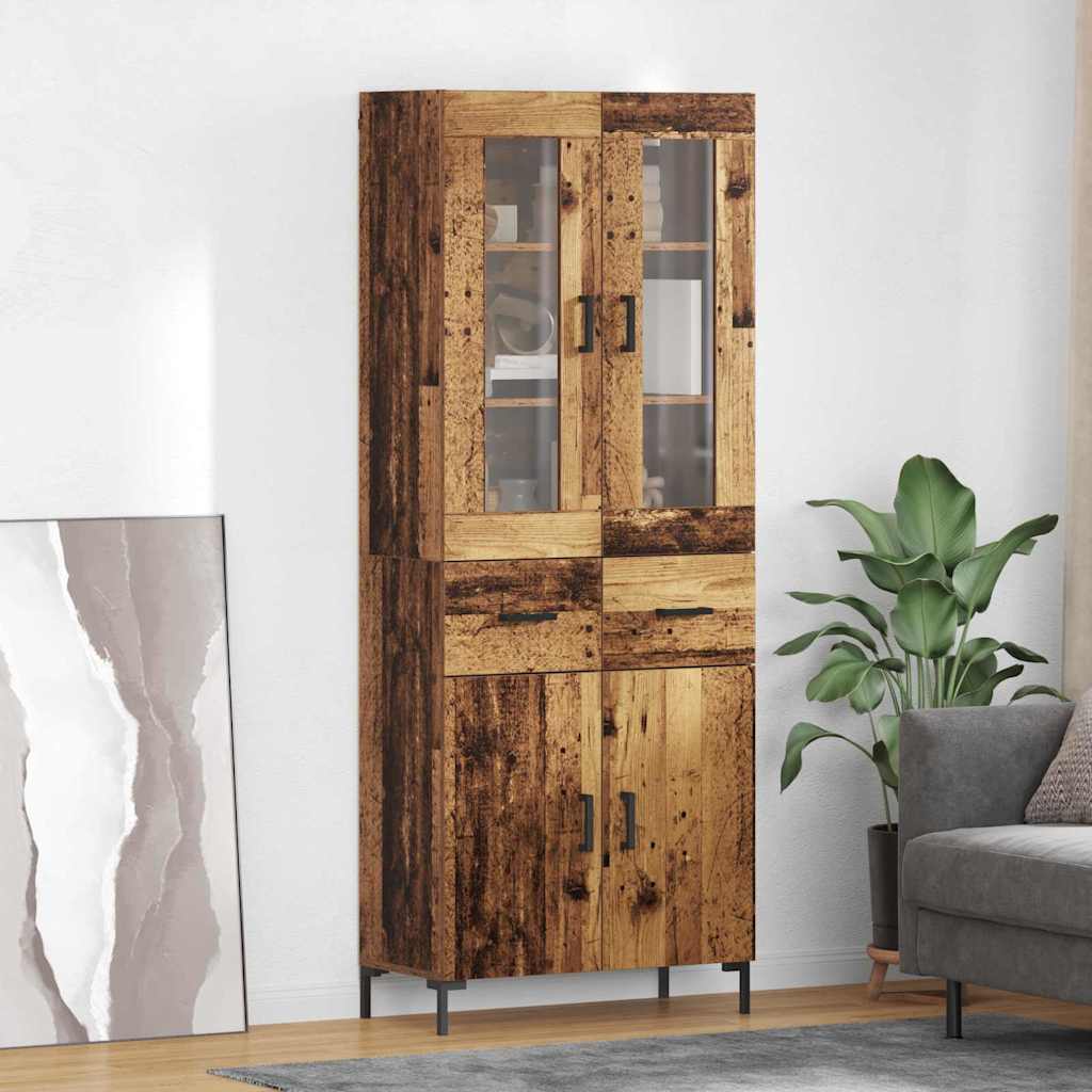 Highboard 2 kom. Staro drvo 69,5 x 34 x 180 cm