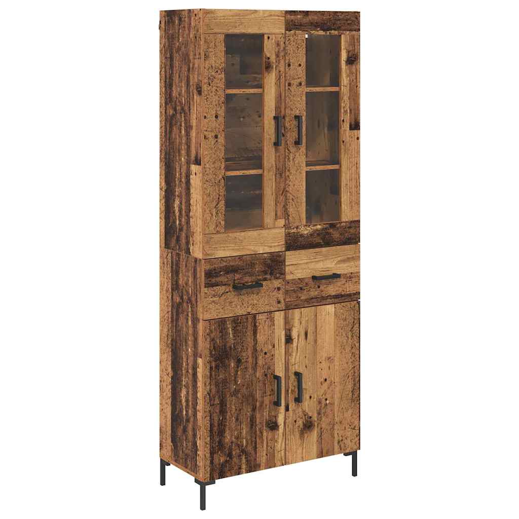 Highboard 2 kom. Staro drvo 69,5 x 34 x 180 cm
