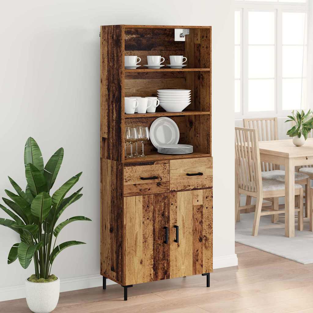 Highboard Staro drvo 69,5 x 34 x 180 cm Konstruirano drvo