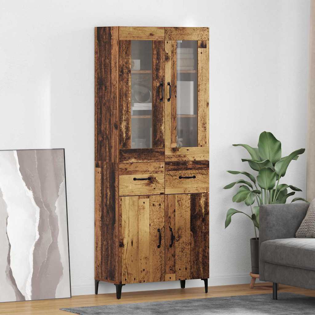 Highboard Staro drvo 69,5 x 34 x 180 cm Konstruirano drvo