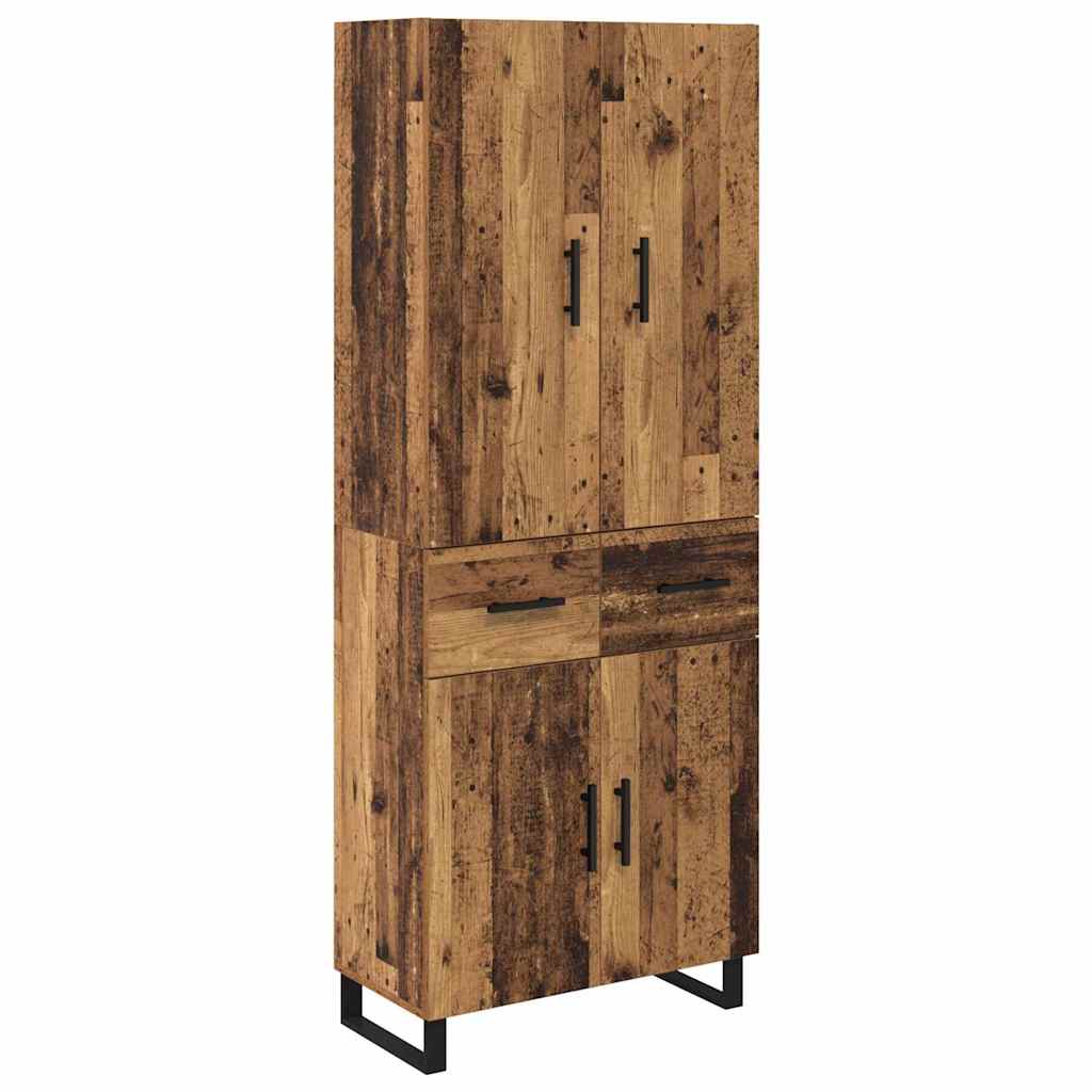 Highboard 2 kom. Staro drvo 69,5 x 34 x 180 cm