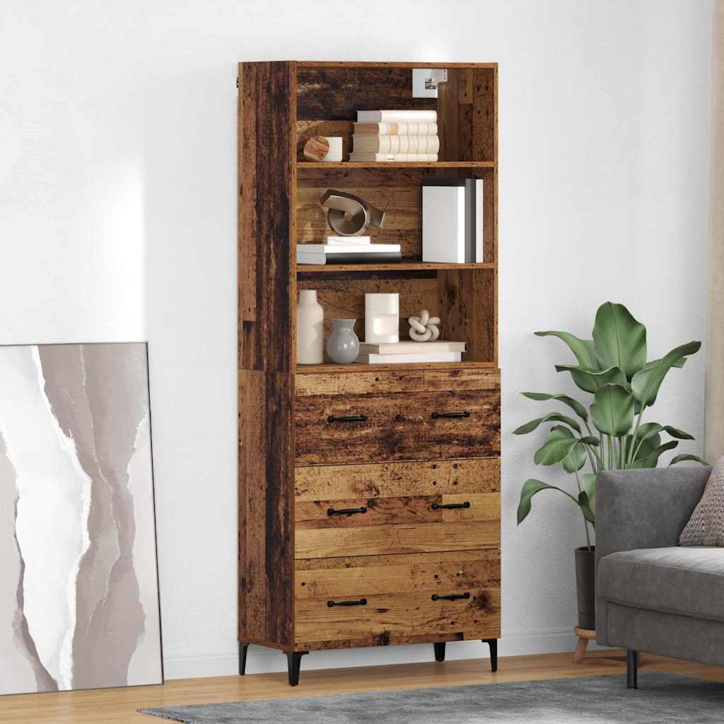 Highboard Staro drvo 69,5 x 34 x 180 cm Konstruirano drvo