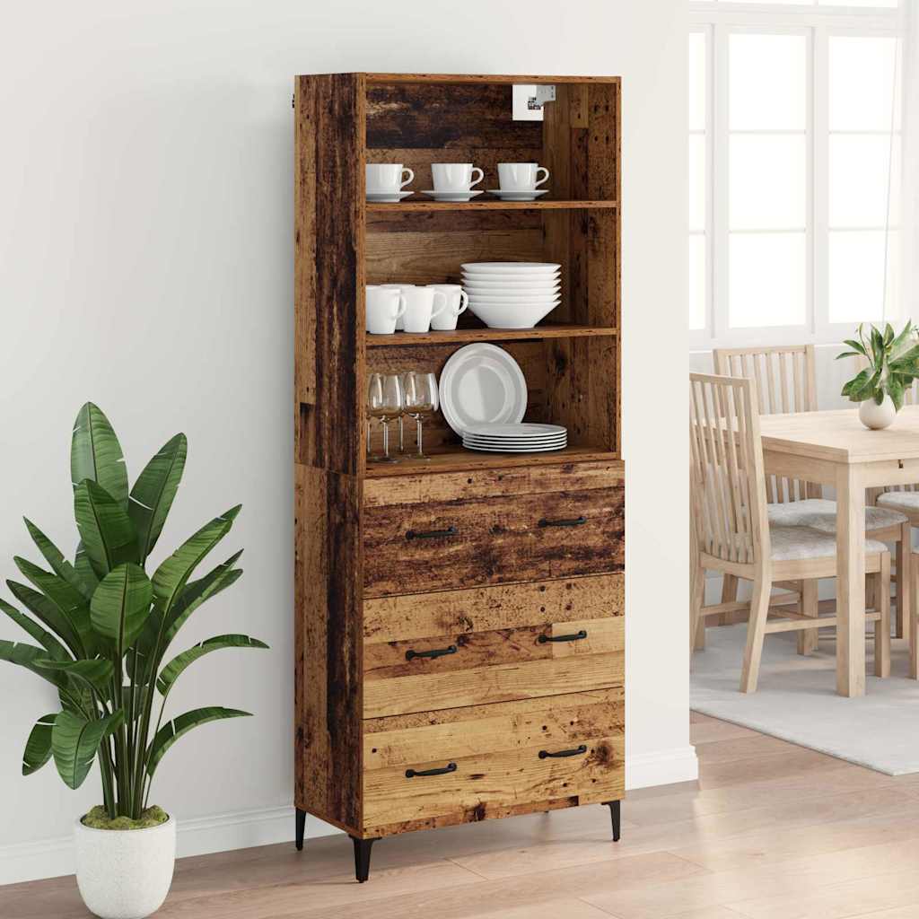 Highboard Staro drvo 69,5 x 34 x 180 cm Konstruirano drvo