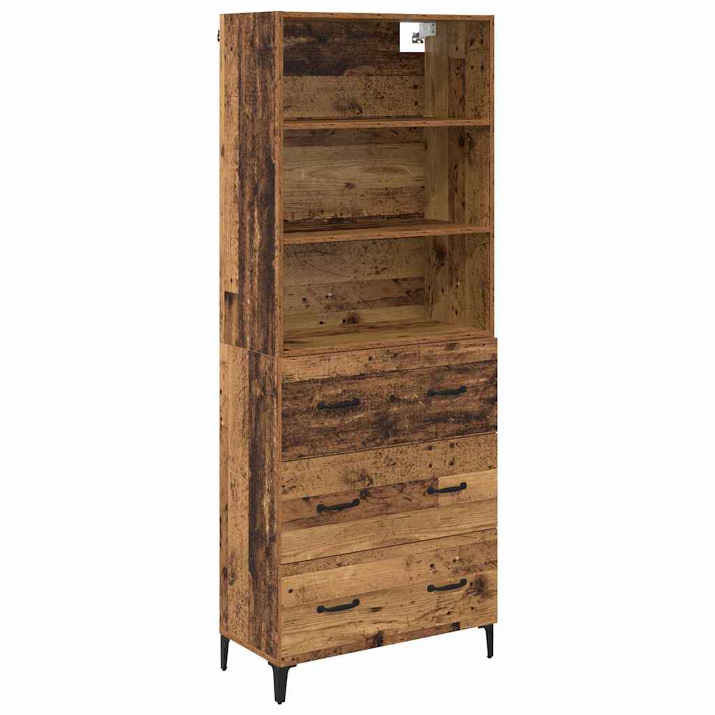 Highboard Staro drvo 69,5 x 34 x 180 cm Konstruirano drvo