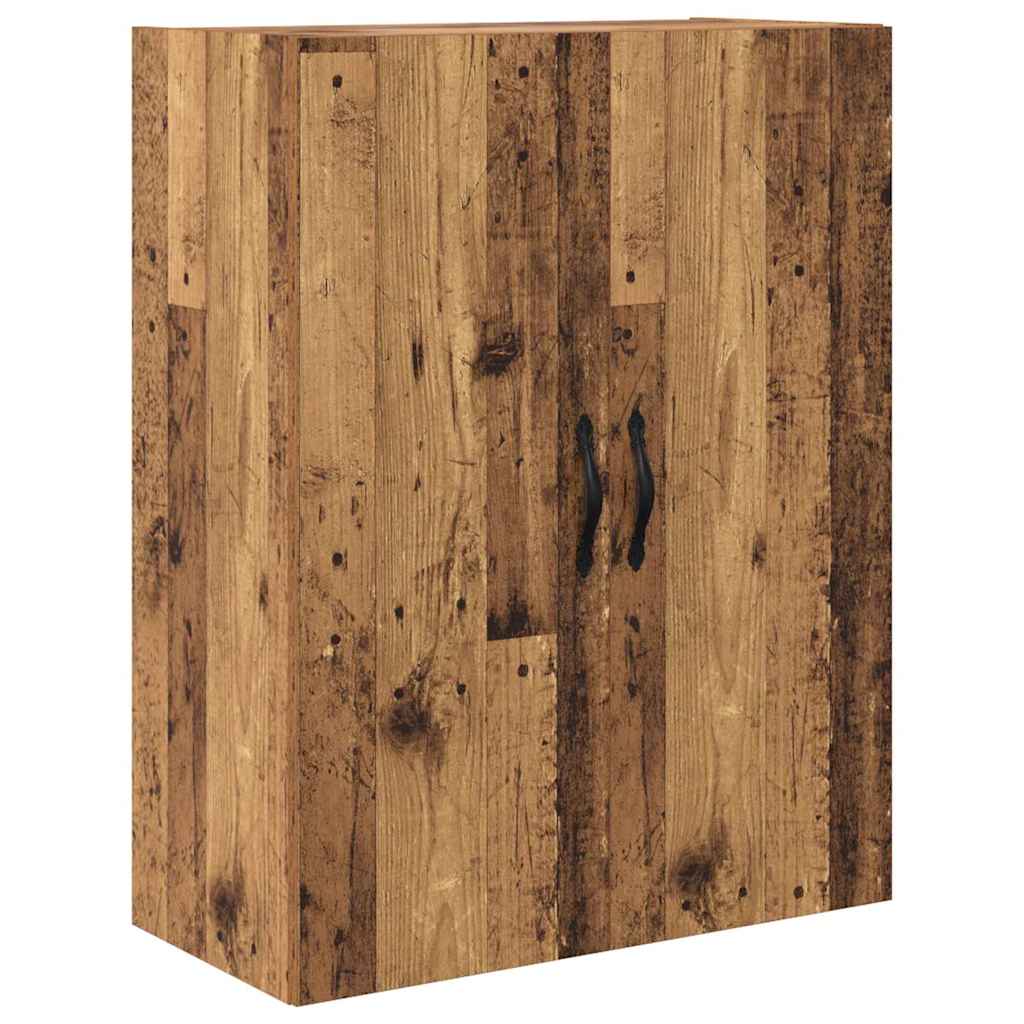Highboard s ladicama 2 pcs Staro drvo Inženjersko drvo i staklo