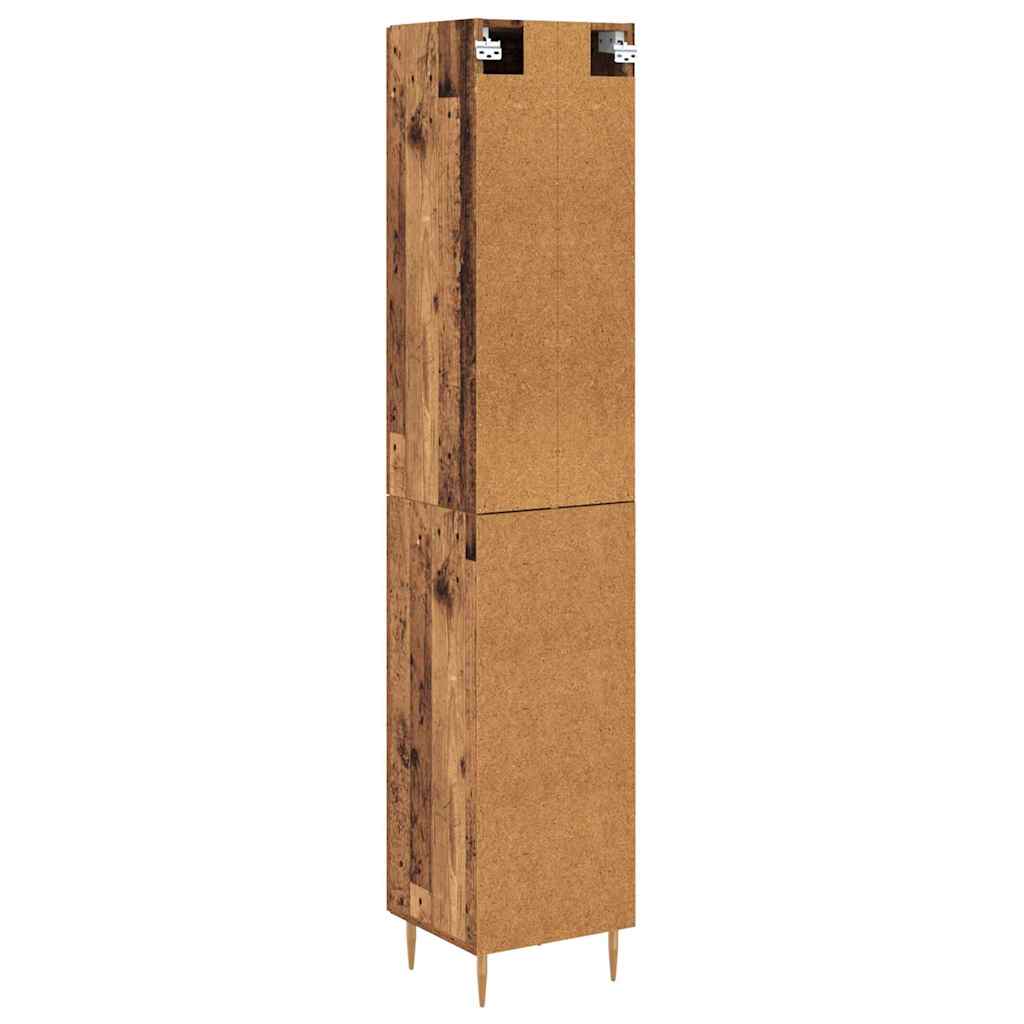 Highboard 2 pcs Staro drvo Stakl